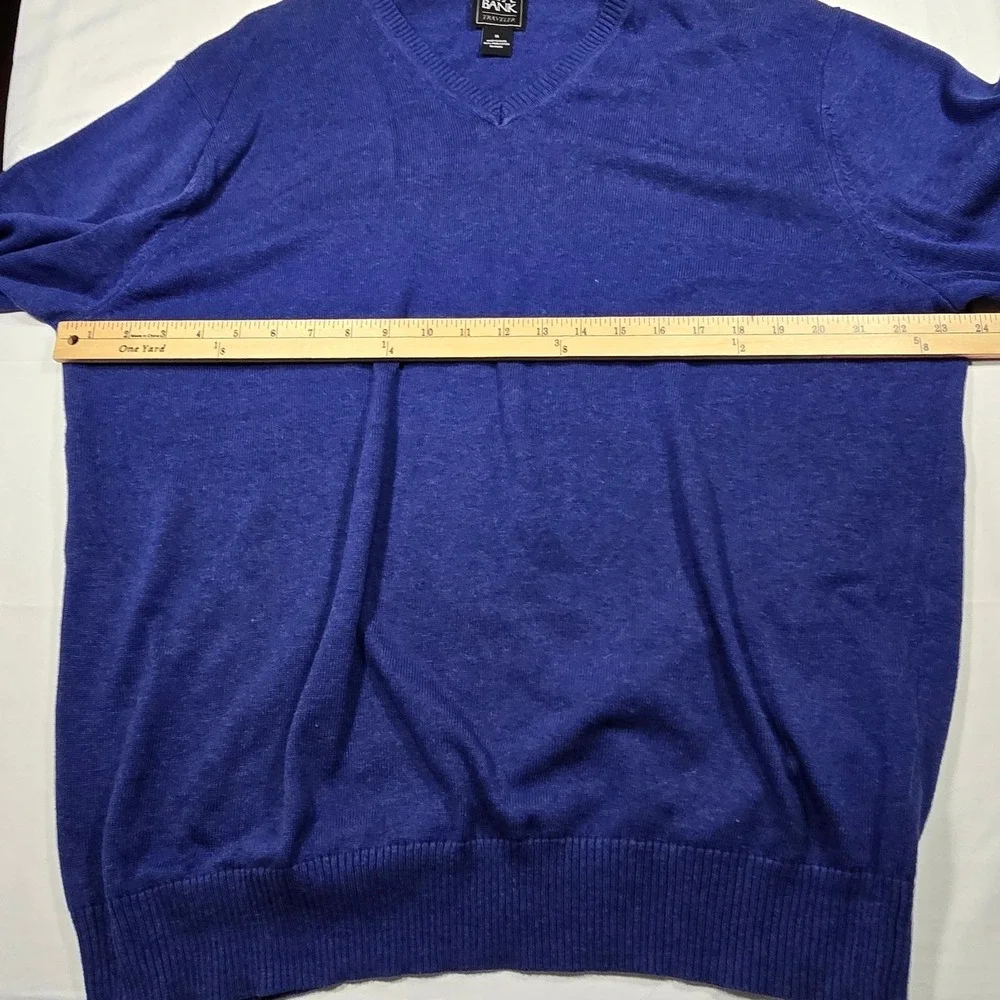 Jos. A. Bank Traveler Pima‎ Cotton V-Neck Sweater XL Quiet Luxury Old Money